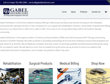 Tablet Screenshot of gabeldistributors.com